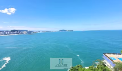 Apartamento alto padrão com vista total do mar, 4 suítes, lazer completo no condomínio - ASTÚRIAS-Guarujá/SP.