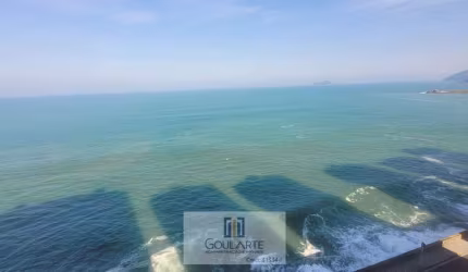 Apartamento alto padrão com sacada vista total para o mar, 3 suítes climatizadas, lazer completo no condomínio, PITANGUEIRAS - Guarujá/SP.