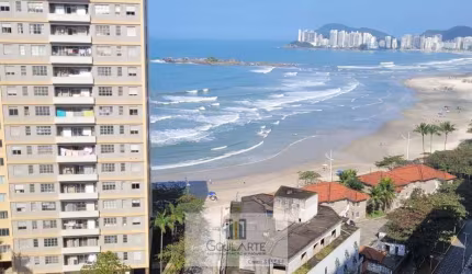 Apartamento Alto Padrão frente mar,  3 suítes climatizadas, lazer no condomínio, *vista mar* na praia da Pitangueiras-Guarujá/SP