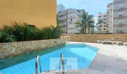 Apartamento Alto Padrão com acesso a sacada, 3 dormitórios sendo 1 suíte, lazer no condomínio, lado praia - ENSEADA - Guarujá/SP.