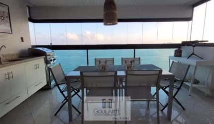 Apartamento com vista total mar,3 suítes, lazer completo no condomínio, PITANGUEIRAS - Guarujá/SP.
