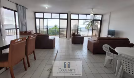 Apartamento alto padrão frente mar, 3 suítes climatizadas, vista total mar na PITANGUEIRAS-GUARUJÁ/SP.