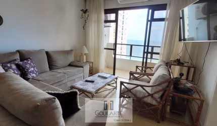 Apartamento com 3 dormitórios, sacada vista mar na Praia de Pitangueiras - Guarujá/SP