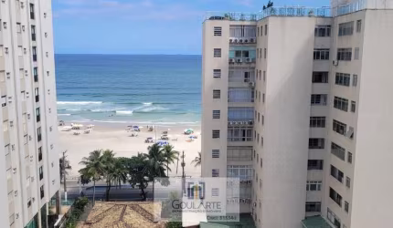 Apartamento com 2 dormitórios, sacada vista mar na Praia de Pitangueiras - Guarujá/SP