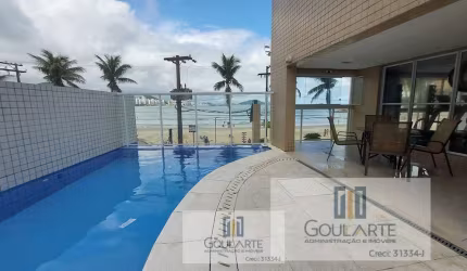 Apartamento alto padrão com 3 dormitórios sendo 1 suíte, lazer no condomínio e sacada gourmet envidraçada vista mar na praia das Astúrias-Guarujá/SP