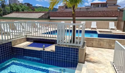 Apartamento com 1 suíte, lazer no condomínio, lado bairro na praia da ENSEADA-GUARUJÁ/SP.