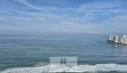 ﻿Apartamento em condomínio frente mar, vista total mar de todos ambientes, 4 suítes climatizadas, PITANGUEIRAS- Guarujá/SP.