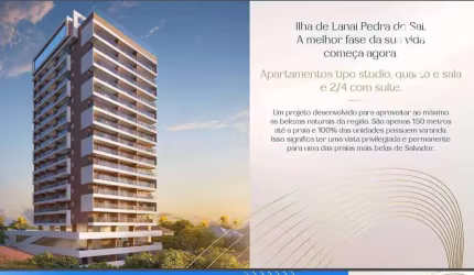 Lanai Pedra do Sal - Apartamento residencial à venda, Itapuã, Salvador.
