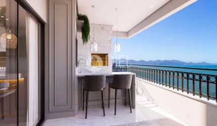 Apartamento vista mar com 2 suÍtes porto belo sc, Pereque, Porto Belo - SC