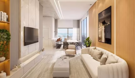 Penthouse com 4 suÍtes e 5 vagas na meia praia-sc, Meia Praia, Itapema - SC