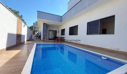 CASA TÉRREA - COM PISCINA - RESIDENCIAL JARDIM DE MÔNACO - HORTOLÂNDIA