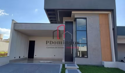 CASA TÉRREA - MODERNA E SOFISTICADA - CONDOMÍNIO OLÍVIO FRANCESCHINI - HORTOLÂNDIA