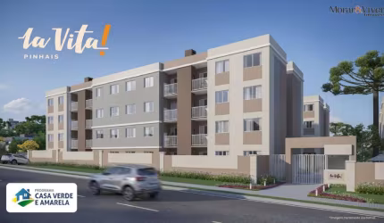 Apartamento para Venda em Pinhais, Vargem Grande, 2 dormitórios, 1 banheiro, 1 vaga