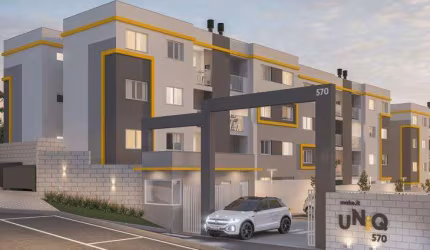 Apartamento para Venda em Pinhais, Jardim Amélia, 2 dormitórios, 1 banheiro, 1 vaga