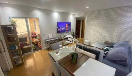 Apartamento com 3 dormitórios à venda, 88 m² por R$ 660.000,00 - Vila Valparaíso - Santo André/SP