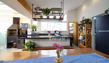 Cobertura com 2 dormitórios à venda, 90 m² por R$ 650.000,00 - Vila Bastos - Santo André/SP