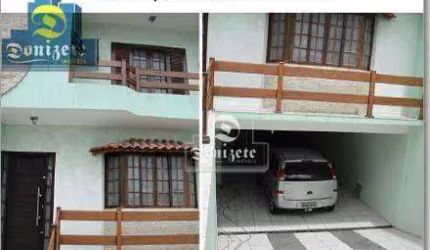 Sobrado, 250 m² - venda por R$ 958.998,00 ou aluguel por R$ 6.480,00/mês - Vila Eldízia - Santo André/SP