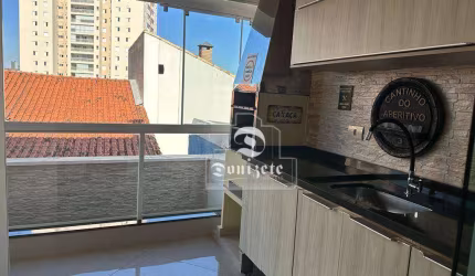 Apartamento com 3 dormitórios à venda, 72 m² por R$ 495.000,00 - Vila Valparaíso - Santo André/SP