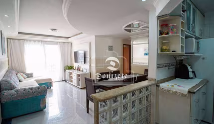 Apartamento andar alto 84m2a/u 3 dormitórios à venda, 84 m² por R$ 639.999 - Vila Pires - Santo André/SP.