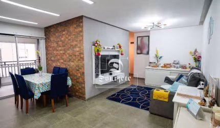 Apartamento com 3 dormitórios à venda, 94 m² por R$ 890.000,00 - Vila Scarpelli - Santo André/SP