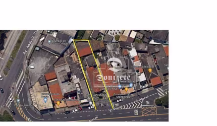 Terreno à venda, 418 m² por R$ 1.385.000,00 - Vila Curuçá - Santo André/SP