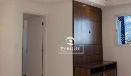 Apartamento Vago em andar alto com 3 dormitórios/2 vagas  à venda, 80 m²a/u-  por R$ 385.000 - Vila Humaitá - Santo André/SP