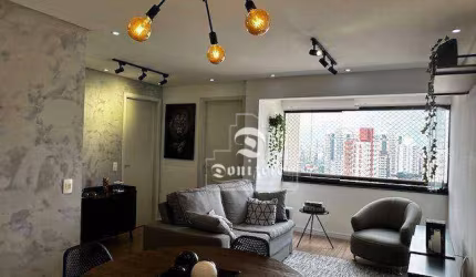 Apartamento com 1 dormitório, 58 m² - venda por R$ 570.000,00 ou aluguel por R$ 4.126,22/mês - Vila Assunção - Santo André/SP