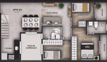 Cobertura com 3 dormitórios à venda, 121 m² por R$ 849.999,99 - Jardim Bela Vista - Santo André/SP