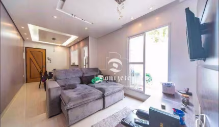Apartamento para alugar, 92 m² por R$ 3.707,00/mês - Vila Alzira - Santo André/SP