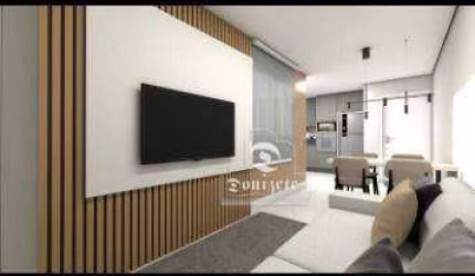 Apartamento com 2 dormitórios à venda, 58 m² por R$ 354.999,90 - Vila Camilópolis - Santo André/SP