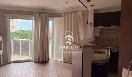 Apartamento Duplex com 1 dormitório para alugar, 104 m² por R$ 6.199,50/mês - Jardim - Santo André/SP