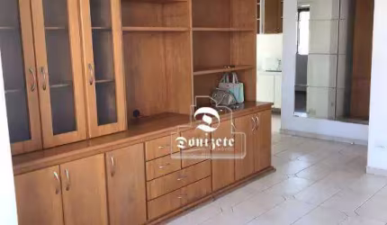 Apartamento com 1 dormitório para alugar, 50 m² por R$ 3.010,00/mês - Jardim - Santo André/SP