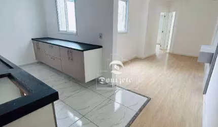 Cobertura com 2 dormitórios, 96 m² - venda por R$ 450.000,00 ou aluguel por R$ 2.817,00/mês - Vila Scarpelli - Santo André/SP