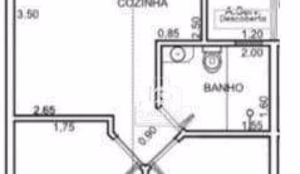 Apartamento com 2 dormitórios à venda, 43 m² por R$ 329.000,00 - Vila Scarpelli - Santo André/SP