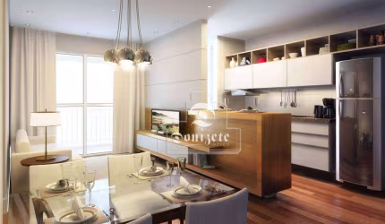 Apartamento Garden com 2 dormitórios à venda, 104 m² por R$ 727.198,00 - Campestre - Santo André/SP