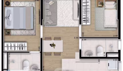 Apartamento com 2 dormitórios à venda, 42 m² por R$ 347.419,00 - Freguesia do Ó - São Paulo/SP