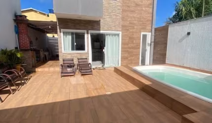 Vendo  Casa 5/4 Suítes, Piscina,  Barra  Jacuípe - Próximo  Rio Jacuípe e Rio Capivara