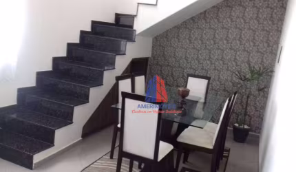 Sobrado com 3 dormitórios à venda, 140 m² por R$ 479.000,00 - Praia azul - Americana/SP