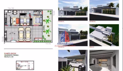 Casa com 2 dormitórios à venda, 97 m² por R$ 500.000,00 - Jardim Santa Rosa - Nova Odessa/SP