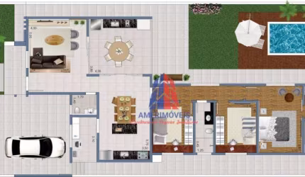 Casa com 3 dormitórios à venda, 158 m² por R$ 1.350.000,00 - Jardim Europa IV - Santa Bárbara D'Oeste/SP