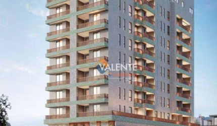 Apartamento com 1 dormitório à venda, 50 m² por R$ 363.063,00 - Vila Guilhermina - Praia Grande/SP