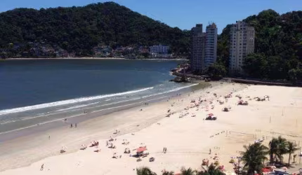 Apartamento com 1 dormitório para alugar, 55 m² por R$ 2.750,00/mês - Gonzaguinha - São Vicente/SP