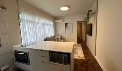 Apartamento mobiliado e decorado no Edifício Montevideo