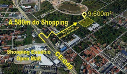 Terreno à venda, 9600 m² por R$ 6.500.000,00 - Guaribas - Eusébio/CE