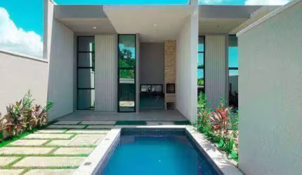Casa com 3 dormitórios à venda, 115 m² por R$ 450.000,00 - Precabura - Eusébio/CE