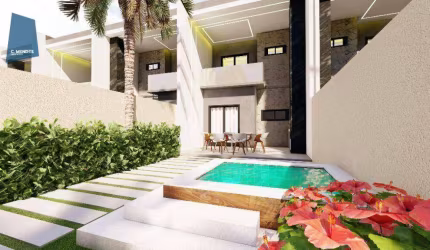 Casa com 3 dormitórios à venda, 108 m² por R$ 419.900,00 - Encantada - Eusébio/CE