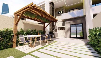 Casa com 3 dormitórios à venda, 108 m² por R$ 419.900,00 - Encantada - Eusébio/CE