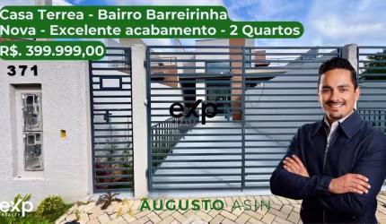 Casa com 2 quartos à venda na Jales Ribeiro de Melo, 371, Barreirinha, Curitiba por R$ 399.900