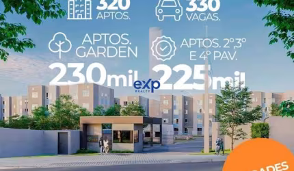 Apartamento com 2 quartos à venda na Avenida Mato Grosso, 2740, Santa Terezinha, Fazenda Rio Grande por R$ 255.677