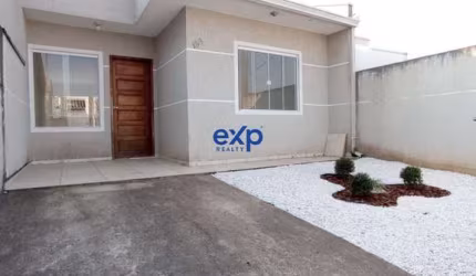 Casa em condomínio fechado com 3 quartos à venda na Rua Cucos, 1800, Gralha Azul, Fazenda Rio Grande por R$ 245.000